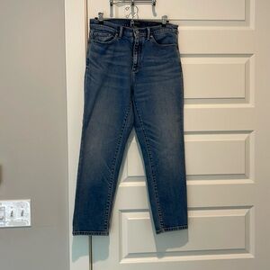 Banana Republic, high-rise, straight cropped jeans